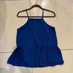 Blue tank style shirt from boutique. Worn once.